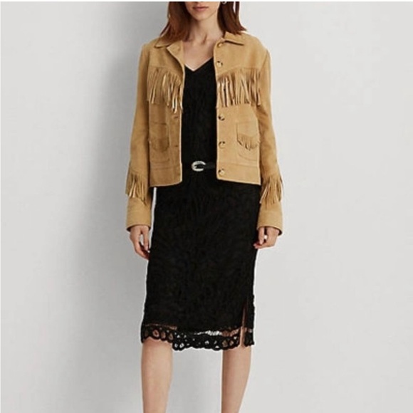 Polo Ralph Lauren Jackets & Blazers - Lauren Ralph Lauren Western goat Suede Jacket